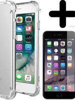 BTH BTH iPhone SE 2020 hoesje shock proof siliconen met screenprotector - Transparant