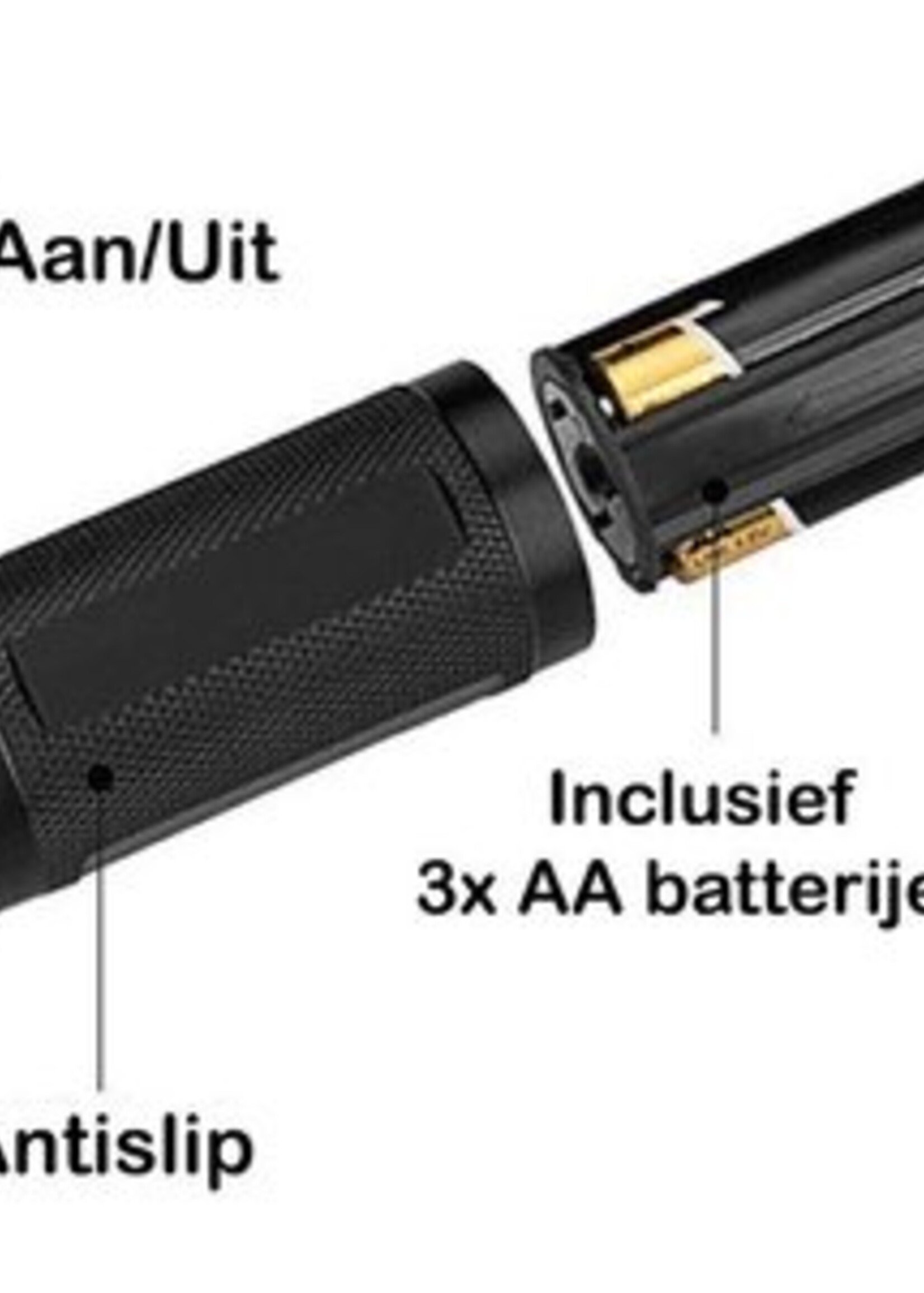 BTH UV Zaklamp Ultraviolet Urine Detector Zaklamp UV Lamp 51 LED Blacklight Aluminium - Zwart
