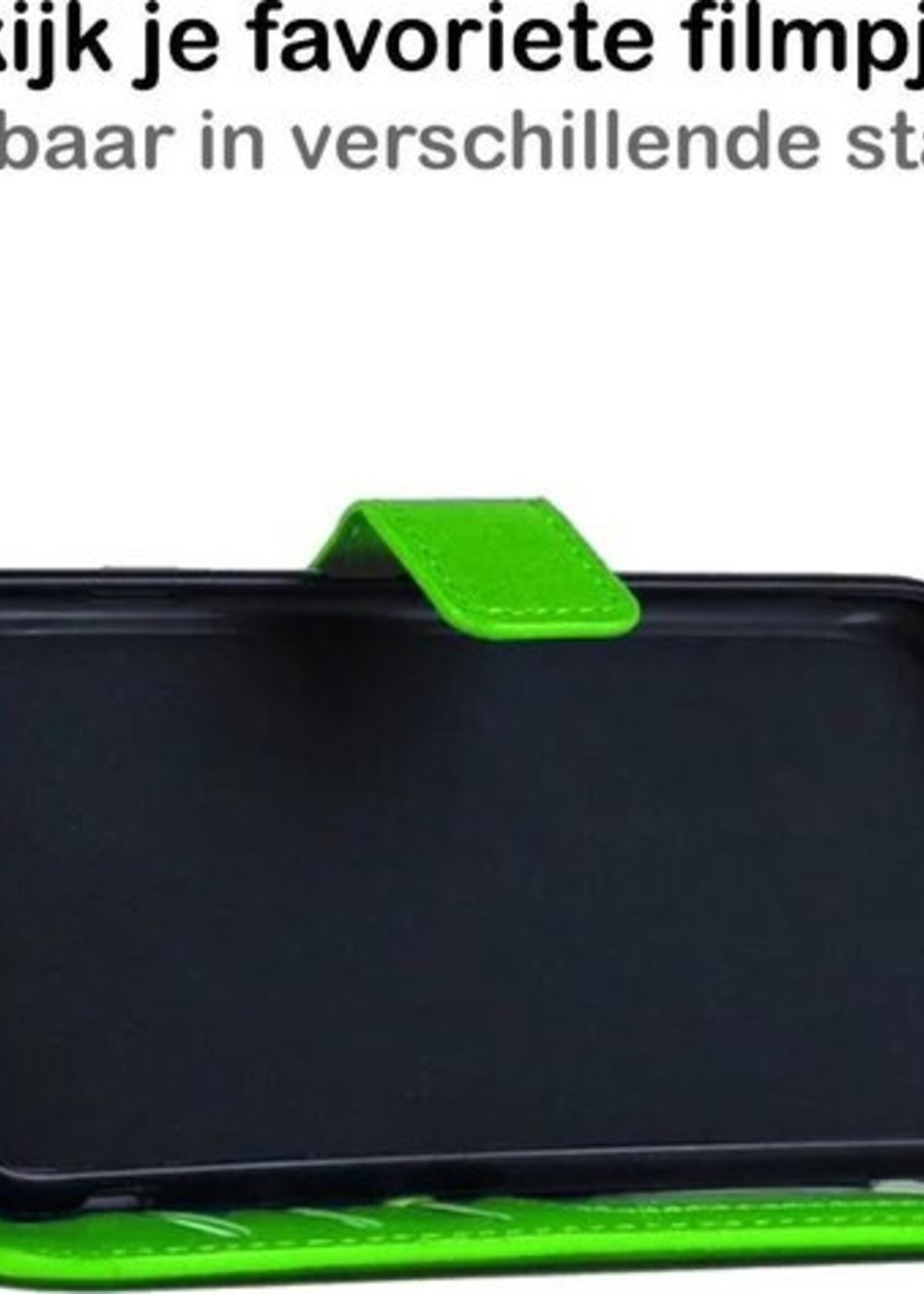 BTH Hoesje Geschikt voor iPhone 7/8 Hoesje Book Case Hoes Portemonnee Cover Walletcase - Hoes Geschikt voor iPhone 7/8 Hoes Bookcase Hoesje - Groen