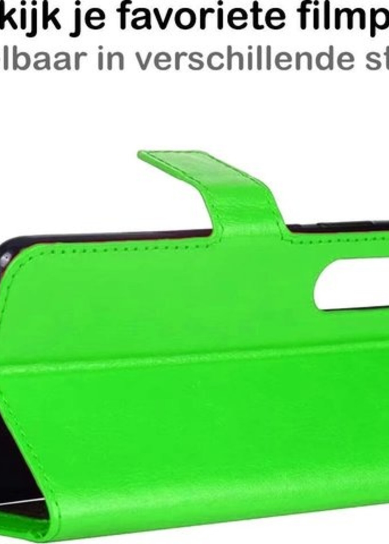 BTH Hoesje Geschikt voor Samsung Galaxy A50 Hoesje Book Case Hoes Portemonnee Cover Walletcase - Hoes Geschikt voor Samsung A50 Hoes Bookcase Hoesje - Groen