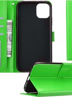 BTH BTH iPhone 11 Bookcase flip hoesje - Groen