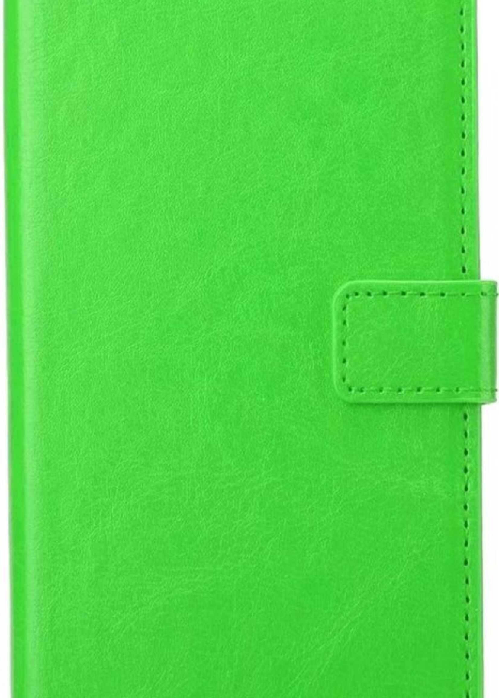 BTH Hoesje Geschikt voor iPhone 11 Hoesje Book Case Hoes Portemonnee Cover Walletcase - Hoes Geschikt voor iPhone 11 Hoes Bookcase Hoesje - Groen