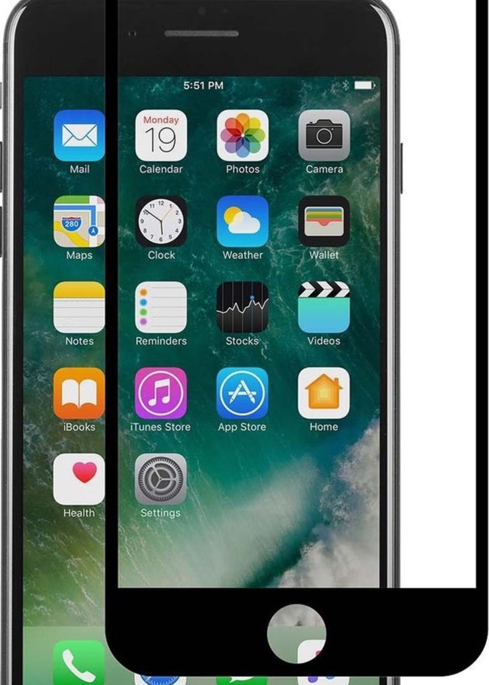 BTH Screenprotector Geschikt voor iPhone 6 Screenprotector Glas Gehard Tempered Glass Full Cover - Screenprotector Geschikt voor iPhone 6 Screen Protector Screen Cover