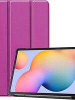 BTH BTH Samsung Galaxy Tab S6 Lite Hoesje Tablet Hoes Bookcase Smart Cover - Paars