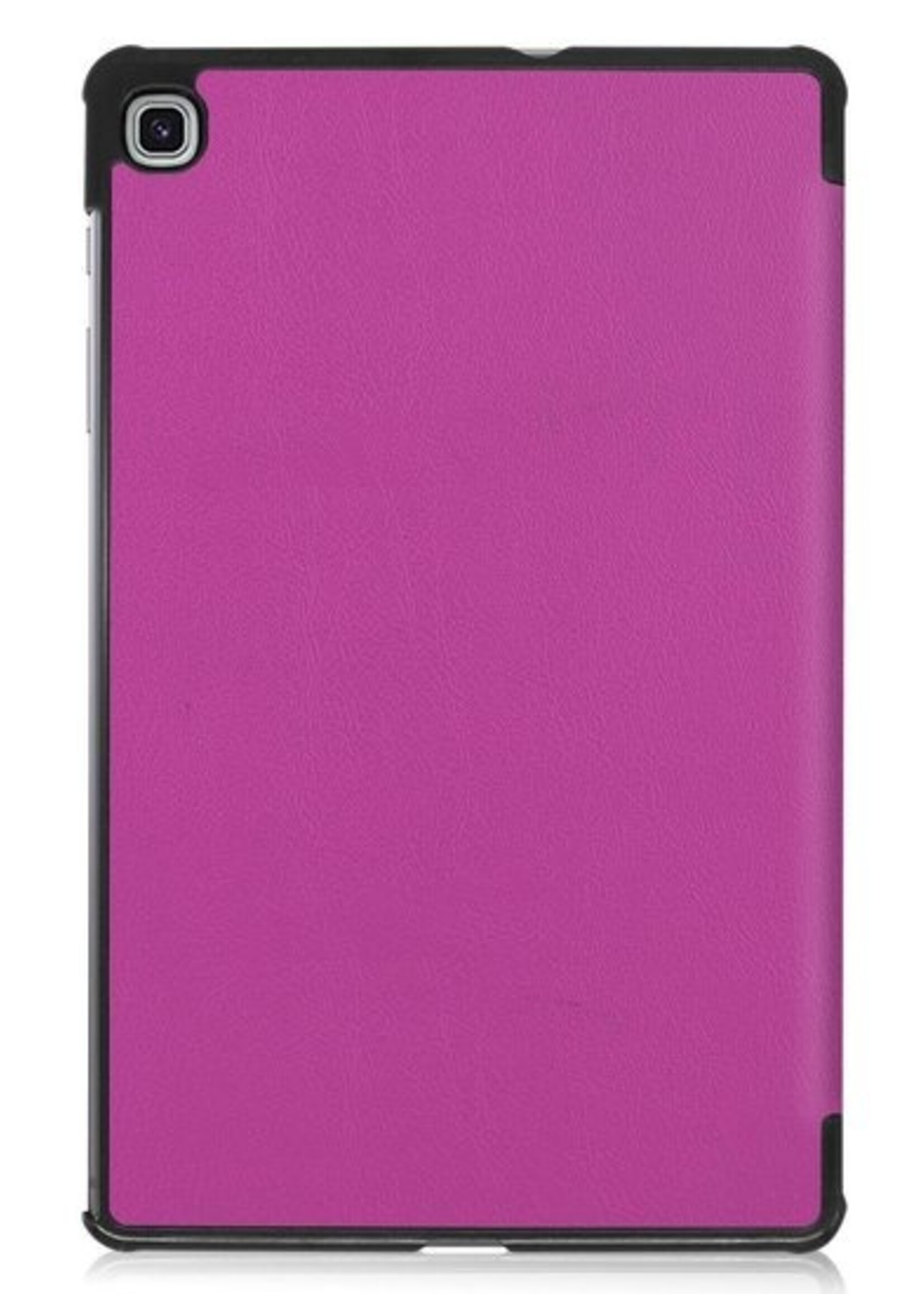 BTH Hoes Geschikt voor Samsung Galaxy Tab S6 Lite Hoes Book Case Hoesje Trifold Cover - Hoesje Geschikt voor Samsung Tab S6 Lite Hoesje Bookcase - Paars