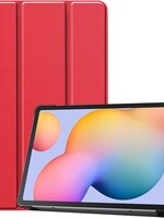 BTH BTH Samsung Galaxy Tab S6 Lite Hoesje Tablet Hoes Bookcase Smart Cover Case - Rood