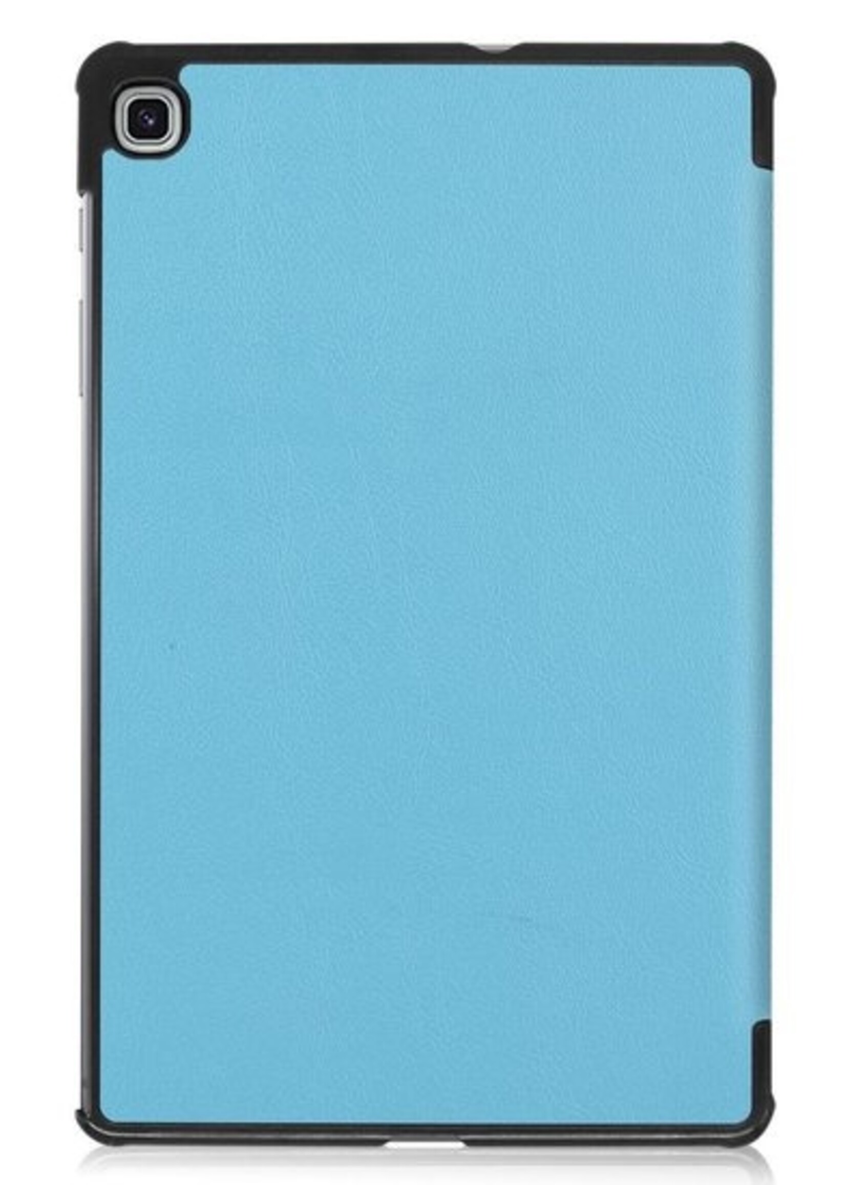 BTH Hoes Geschikt voor Samsung Galaxy Tab S6 Lite Hoes Book Case Hoesje Trifold Cover - Hoesje Geschikt voor Samsung Tab S6 Lite Hoesje Bookcase - Blauw