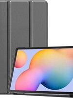 BTH BTH Samsung Galaxy Tab S6 Lite Hoesje Tablet Hoes Bookcase Smart Cover - Grijs