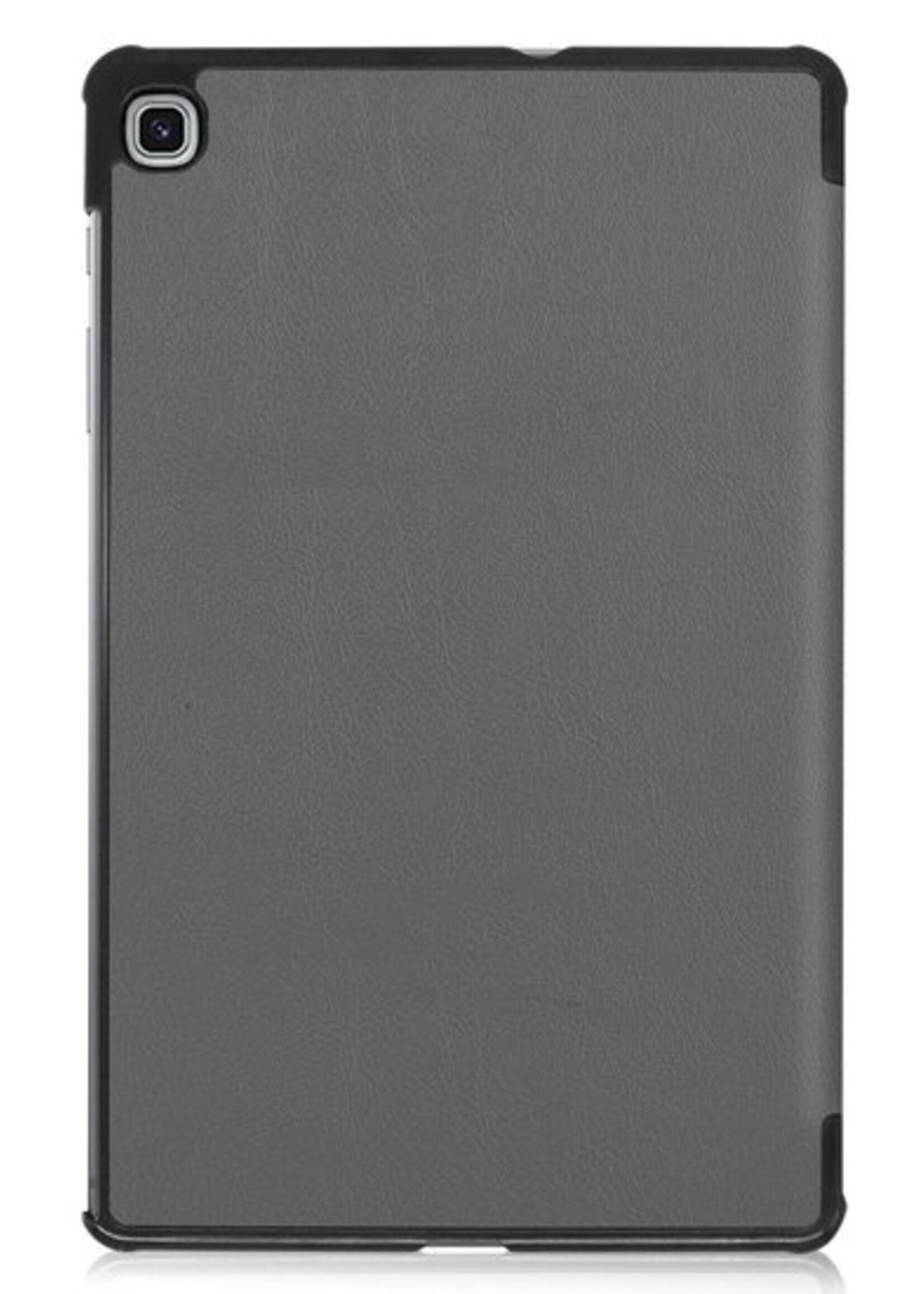 BTH Hoes Geschikt voor Samsung Galaxy Tab S6 Lite Hoes Book Case Hoesje Trifold Cover - Hoesje Geschikt voor Samsung Tab S6 Lite Hoesje Bookcase - Grijs