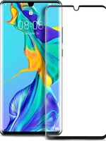 BTH BTH Huawei P30 Pro Geborsteld TPU Hoesje met screenprotector - Zwart