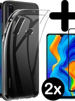 BTH BTH Huawei P30 Lite Hoesje en 2x Screenprotector 3D