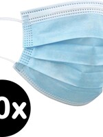 BTH BTH Wegwerp Mondkapje Blauw Niet-medisch - 10 PACK