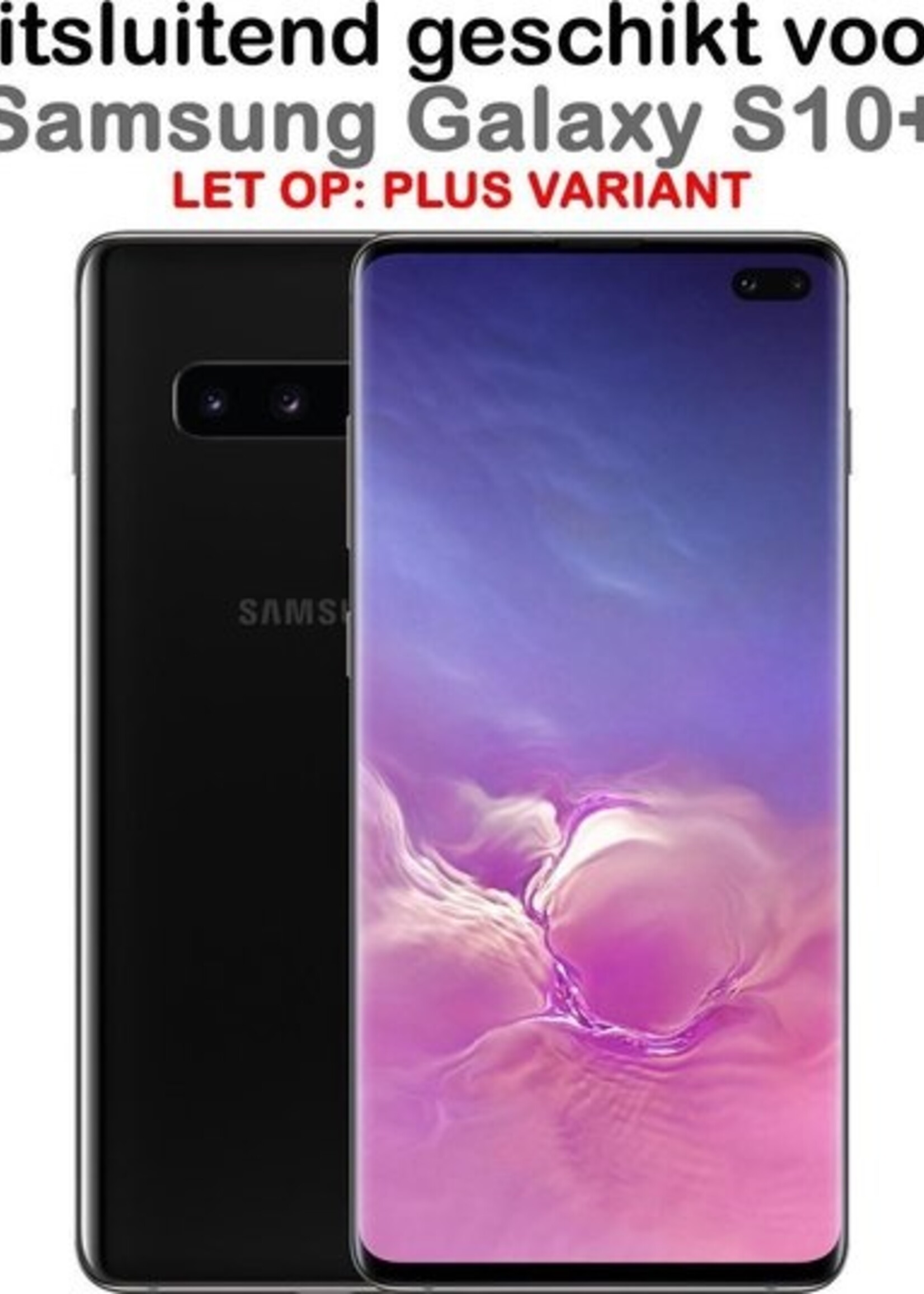 BTH Screenprotector Geschikt voor Samsung S10 Plus Screenprotector Glas Gehard Tempered Glass Full Cover - Screenprotector Geschikt voor Samsung Galaxy S10 Plus Screen Protector Screen Cover - 2 PACK