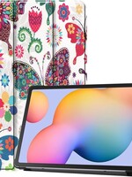 BTH BTH Samsung Galaxy Tab S6 Lite Hoesje - Vlinders
