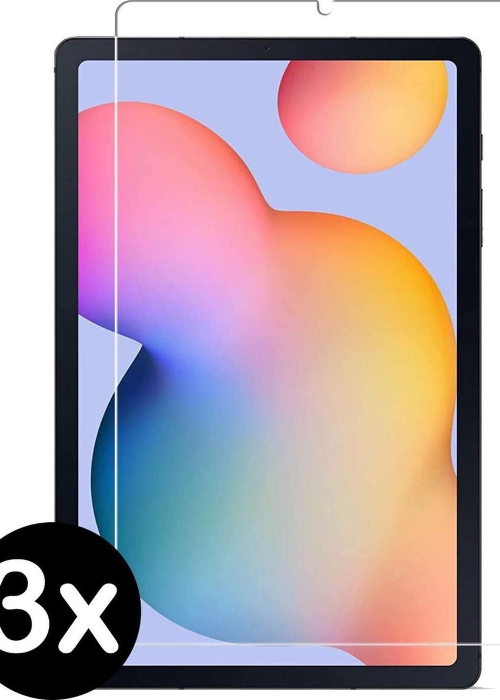BTH Screenprotector Geschikt voor Samsung Galaxy Tab S6 Lite Screenprotector Tempered Glass Screen Protector Gehard Glas - Screenprotector Geschikt voor Samsung Tab S6 Lite Screenprotector Glas - 3 PACK