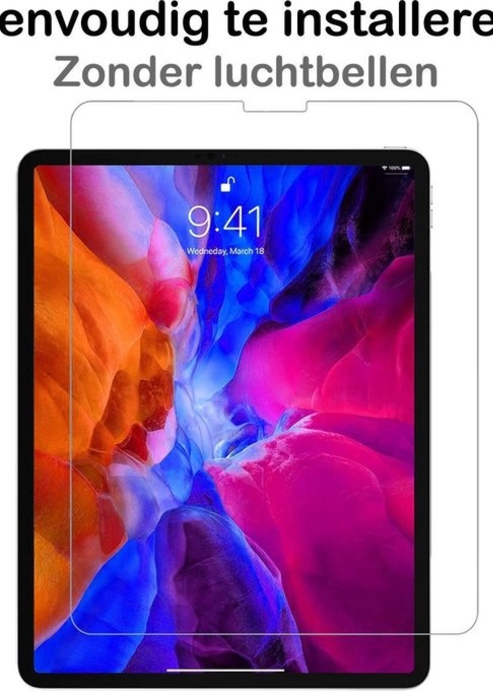 BTH Screenprotector Geschikt voor iPad Pro 2020 (11 inch) Screenprotector Tempered Glass Screen Protector Gehard Glas - Screenprotector Geschikt voor iPad Pro 11 inch (2020) Screenprotector Glas - 2 PACK