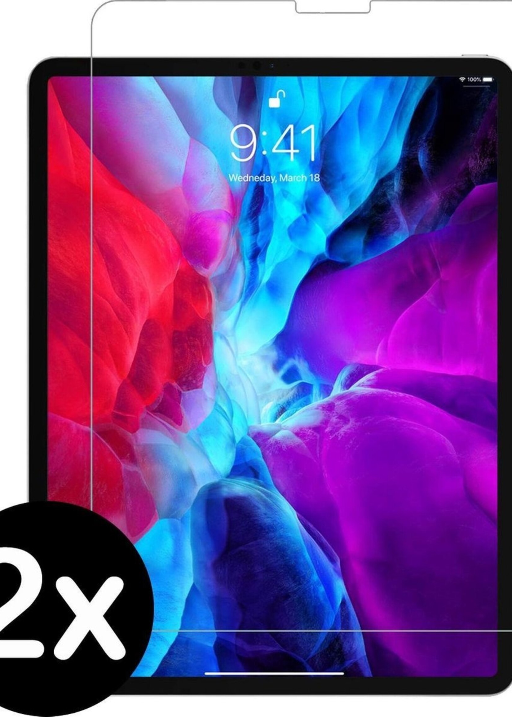 BTH Screenprotector Geschikt voor iPad Pro 2020 (11 inch) Screenprotector Tempered Glass Screen Protector Gehard Glas - Screenprotector Geschikt voor iPad Pro 11 inch (2020) Screenprotector Glas - 2 PACK
