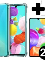 BTH BTH Samsung Galaxy A41 hoesje shock proof Met 2x screenprotector