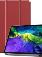 BTH BTH iPad Pro 11 inch (2020) Hoesje Bookcase - Donkerrood