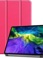 BTH BTH iPad Pro 11 inch (2020) Hoesje Bookcase - Donkerroze