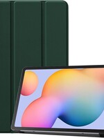 BTH BTH Samsung Galaxy Tab S6 Lite Hoesje Tablet Hoes Bookcase Smart Cover - Donkergroen