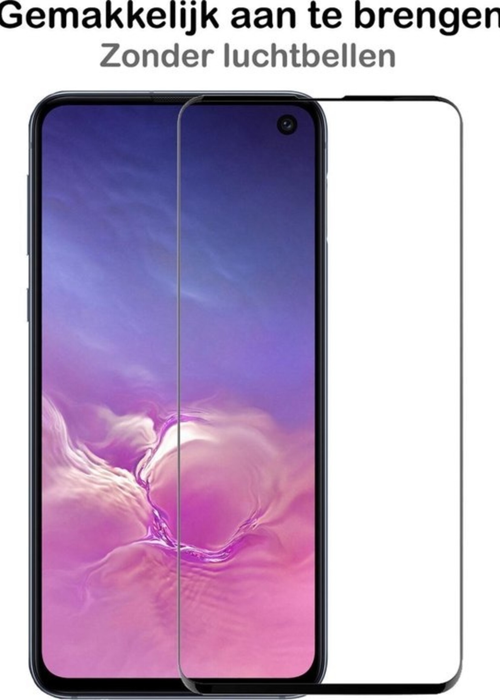 BTH Screenprotector Geschikt voor Samsung S10e Screenprotector Glas Gehard Tempered Glass Full Cover - Screenprotector Geschikt voor Samsung Galaxy S10e Screen Protector Screen Cover