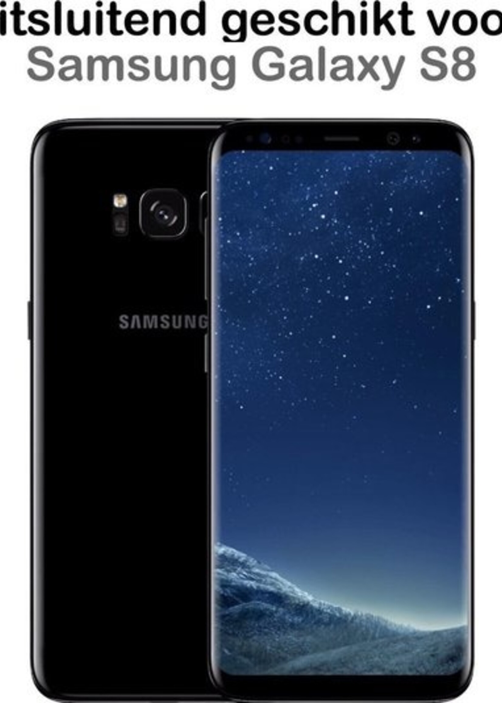 BTH Screenprotector Geschikt voor Samsung S8 Screenprotector Glas Gehard Tempered Glass Full Cover - Screenprotector Geschikt voor Samsung Galaxy S8 Screen Protector Screen Cover - 3 PACK