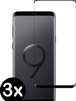 BTH BTH 3x Samsung Galaxy S9 Screenprotector Tempered Glass Gehard Full Screen Cover