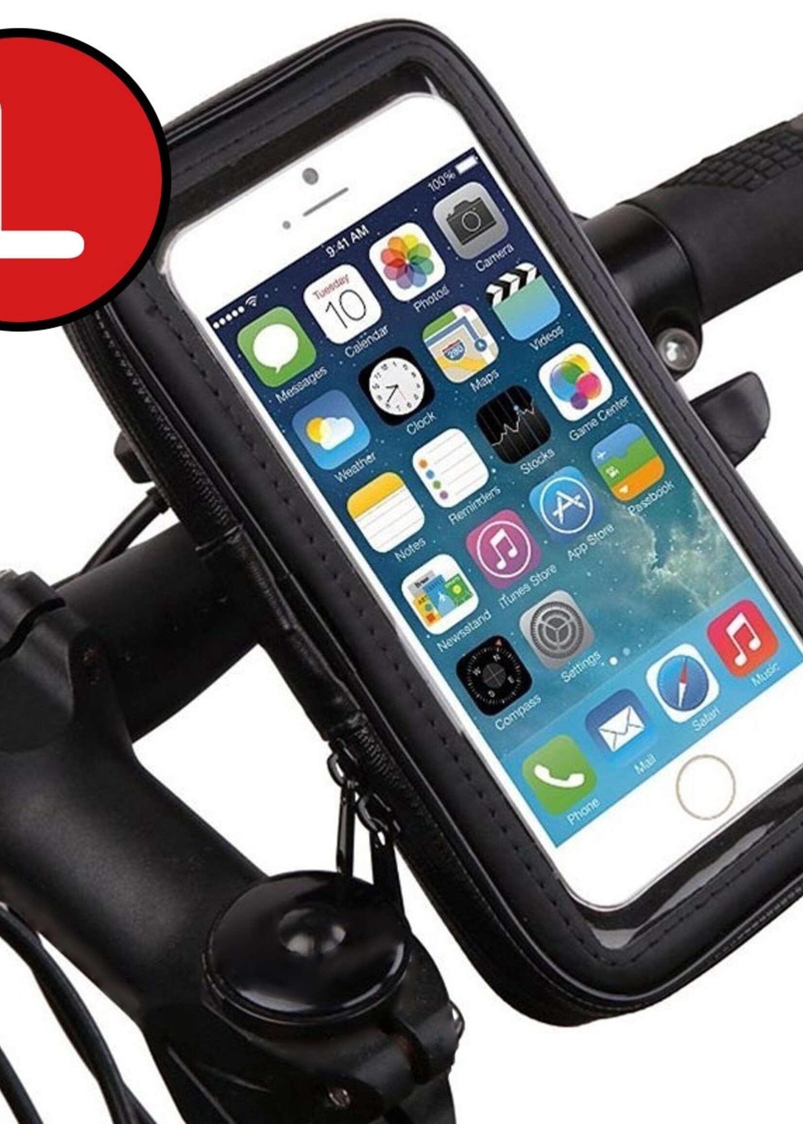 BTH Telefoonhouder Fiets Universeel Waterdicht 360 Draaibaar - Large