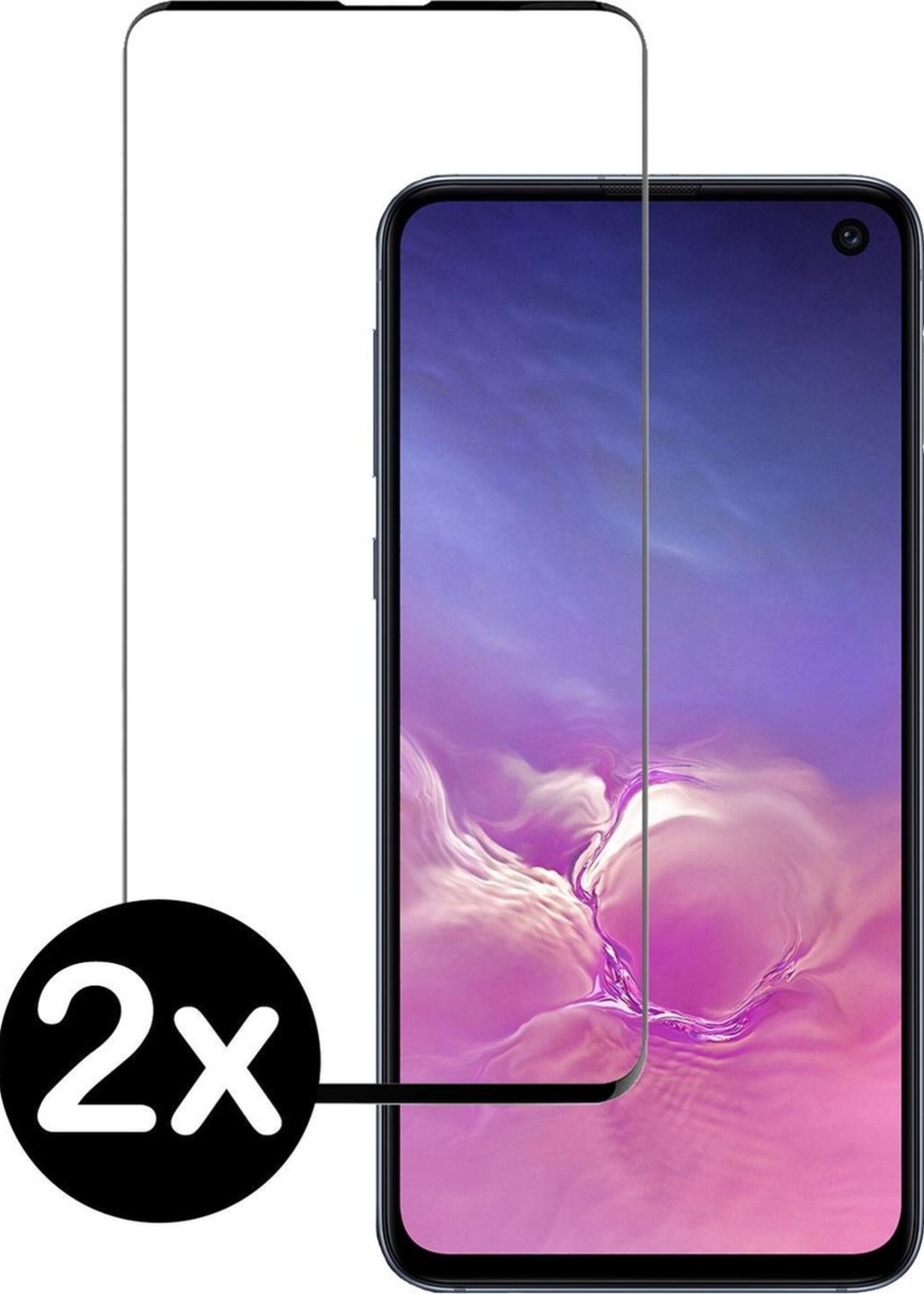 BTH Screenprotector Geschikt voor Samsung S10e Screenprotector Glas Gehard Tempered Glass Full Cover - Screenprotector Geschikt voor Samsung Galaxy S10e Screen Protector Screen Cover - 2 PACK