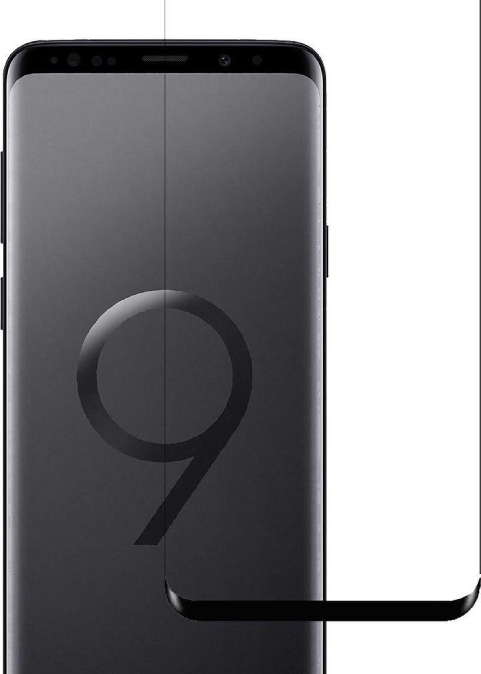 BTH Screenprotector Geschikt voor Samsung S9 Screenprotector Glas Gehard Tempered Glass Full Cover - Screenprotector Geschikt voor Samsung Galaxy S9 Screen Protector Screen Cover