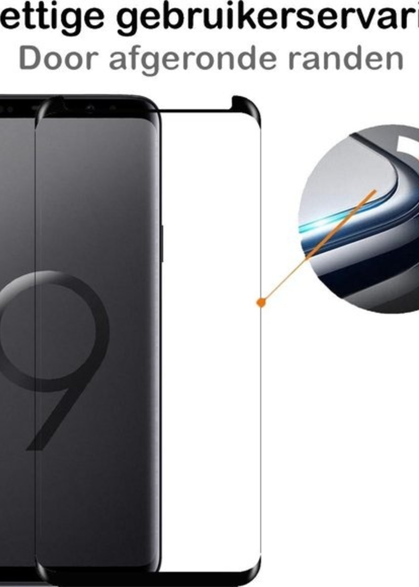BTH Screenprotector Geschikt voor Samsung S9 Screenprotector Glas Gehard Tempered Glass Full Cover - Screenprotector Geschikt voor Samsung Galaxy S9 Screen Protector Screen Cover