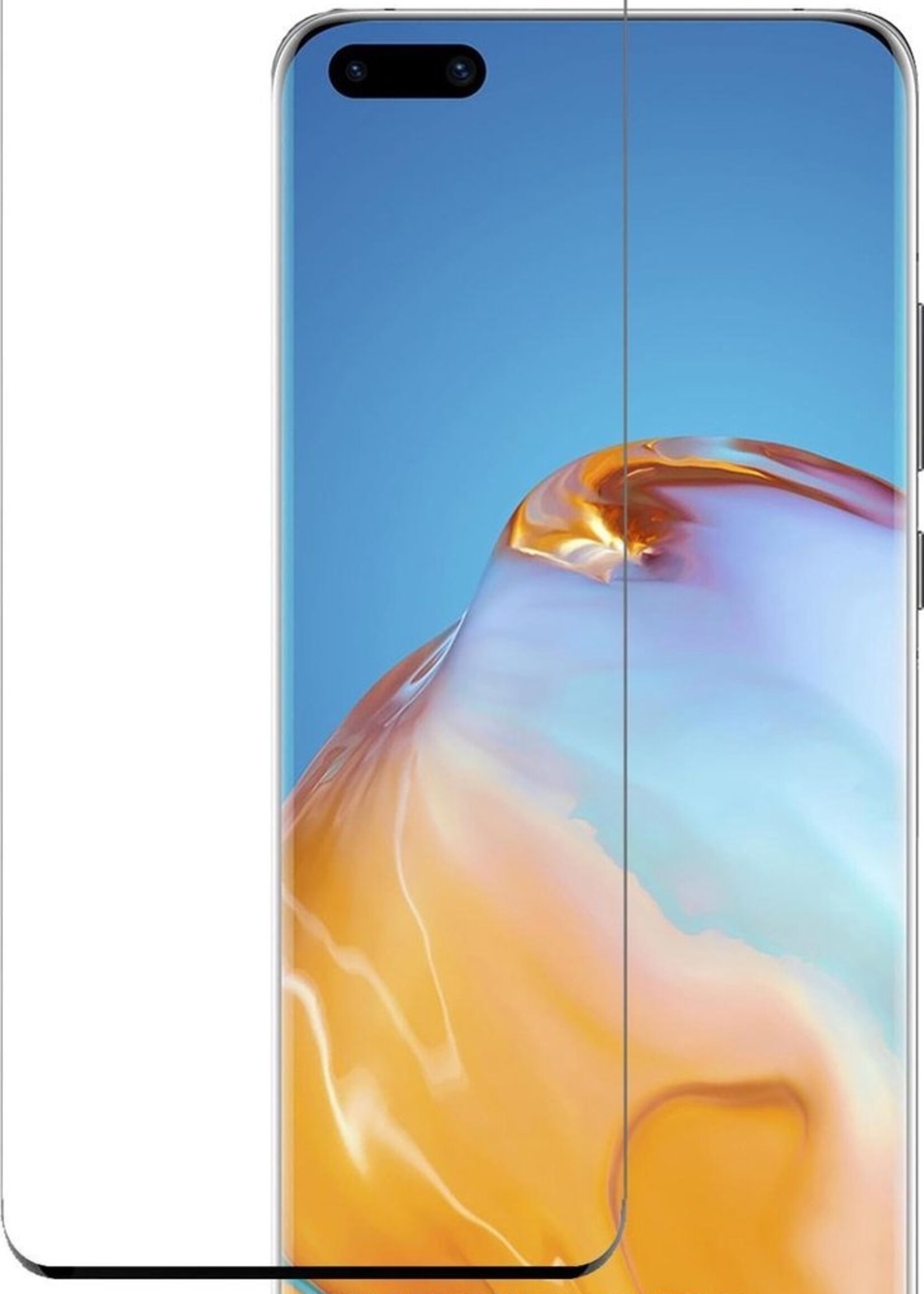 BTH Screenprotector Geschikt voor Huawei P40 Pro Screenprotector Glas Gehard Tempered Glass Full Cover - Screenprotector Geschikt voor Huawei P40 Pro Screen Protector Screen Cover