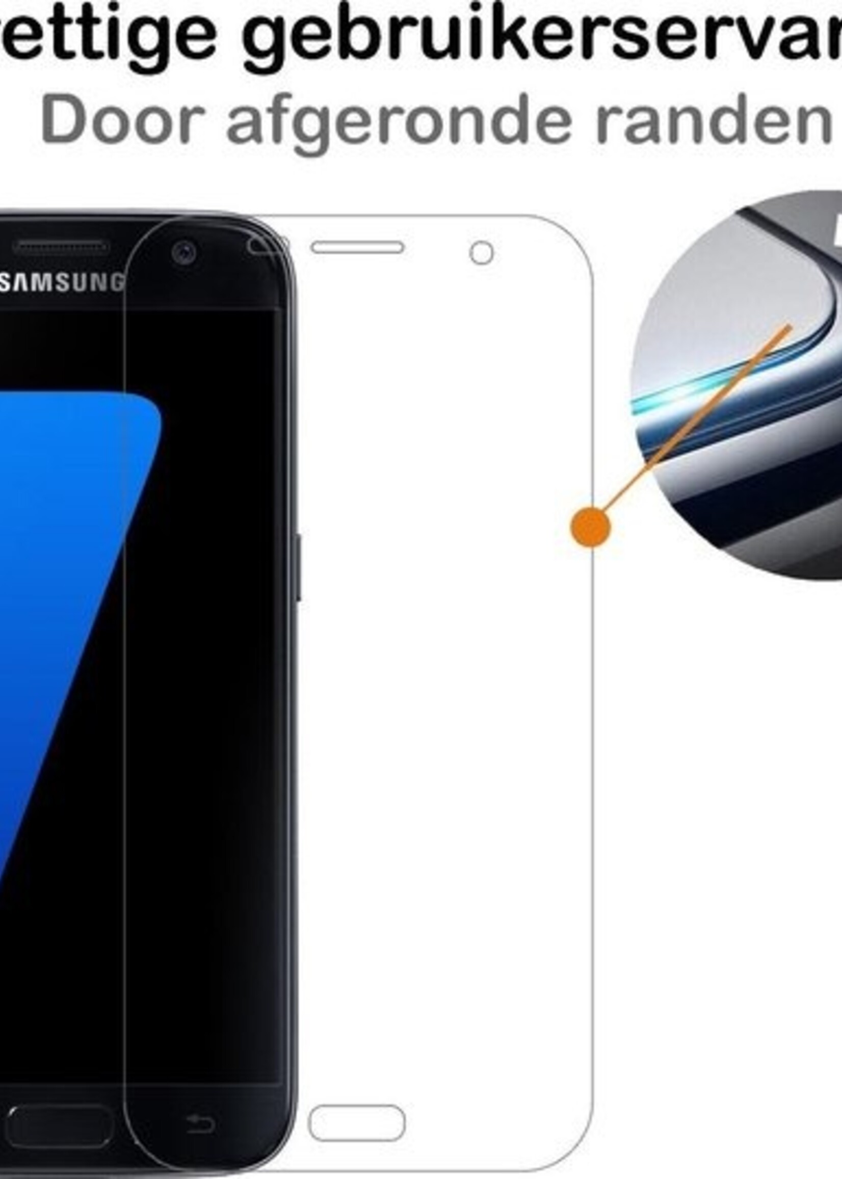 BTH Screenprotector Geschikt voor Samsung Galaxy S7 Screenprotector Glas Gehard Tempered Glass - Screenprotector Geschikt voor Samsung S7 Screen Protector Screen Cover