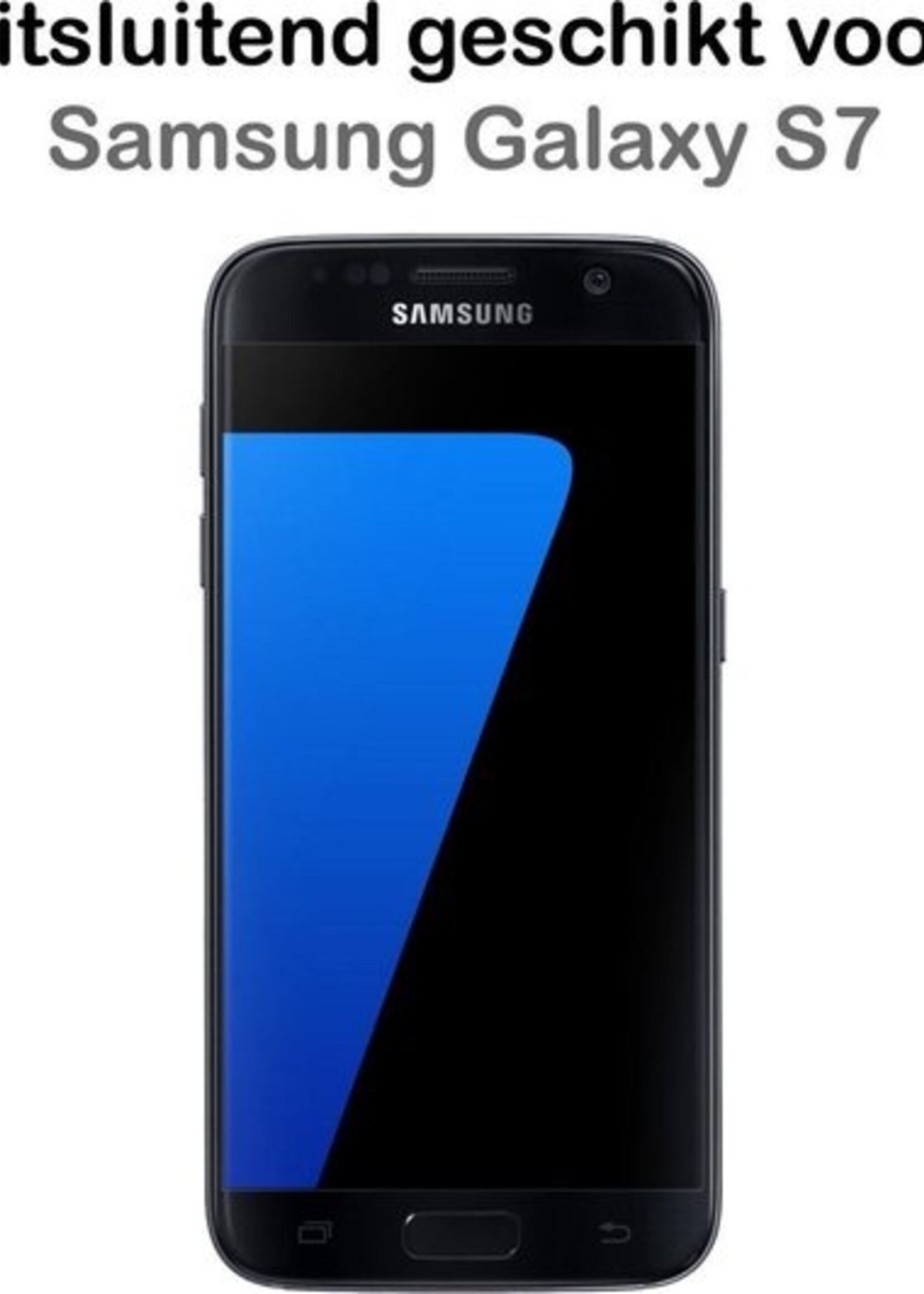 BTH Screenprotector Geschikt voor Samsung Galaxy S7 Screenprotector Glas Gehard Tempered Glass - Screenprotector Geschikt voor Samsung S7 Screen Protector Screen Cover - 2 PACK