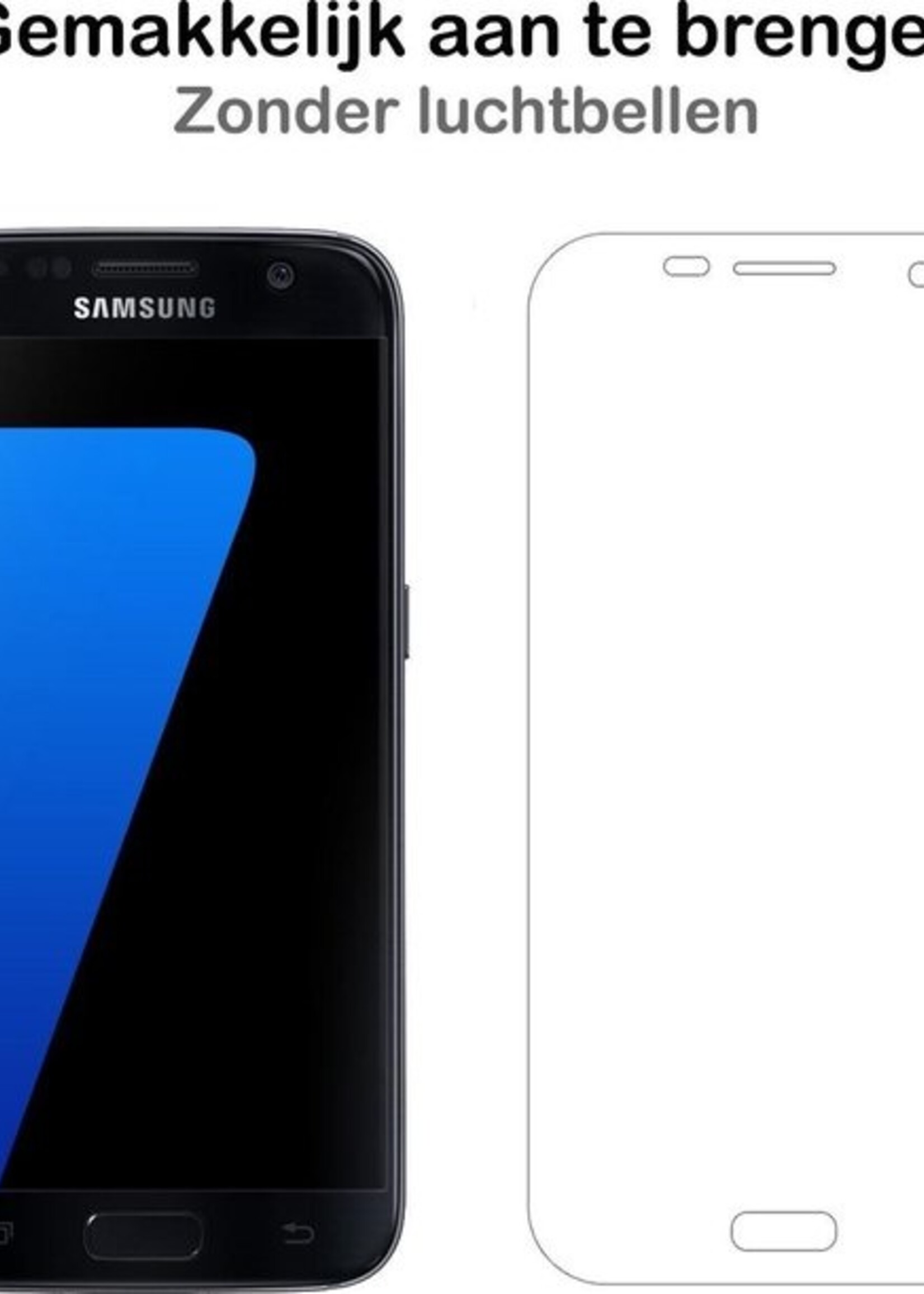 BTH Screenprotector Geschikt voor Samsung Galaxy S7 Screenprotector Glas Gehard Tempered Glass - Screenprotector Geschikt voor Samsung S7 Screen Protector Screen Cover - 2 PACK