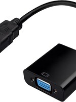 BTH BTH HDMI Male naar VGA female Adapter Converter - Zwart