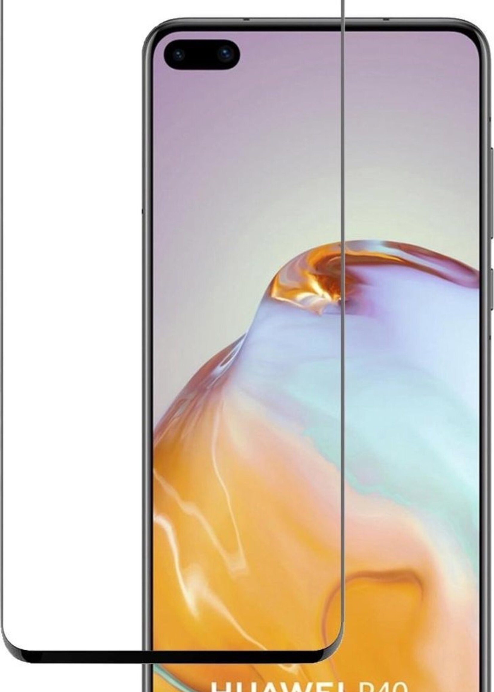 BTH Screenprotector Geschikt voor Huawei P40 Screenprotector Glas Gehard Tempered Glass Full Cover - Screenprotector Geschikt voor Huawei P40 Screen Protector Screen Cover