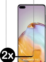 BTH BTH 2x Huawei P40 Screenprotector Tempered Glass Gehard Full Screen Cover