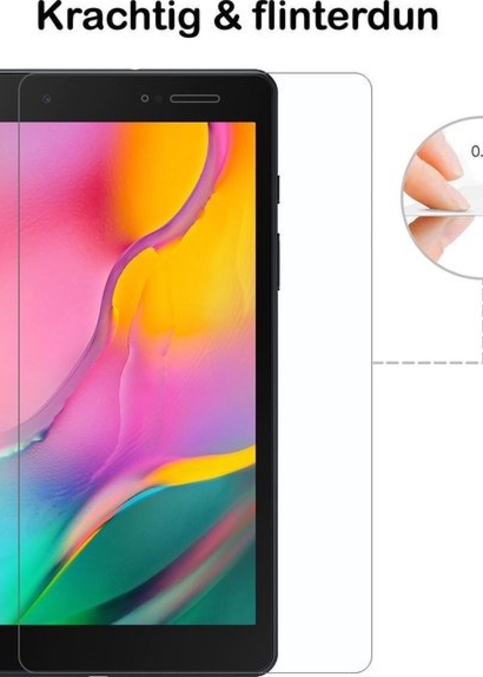 BTH Screenprotector Geschikt voor Samsung Galaxy Tab A 8.0 (2019) Screenprotector Tempered Glass Screen Protector Gehard Glas - Screenprotector Geschikt voor Samsung Tab A 8.0 (2019) Screenprotector Glas
