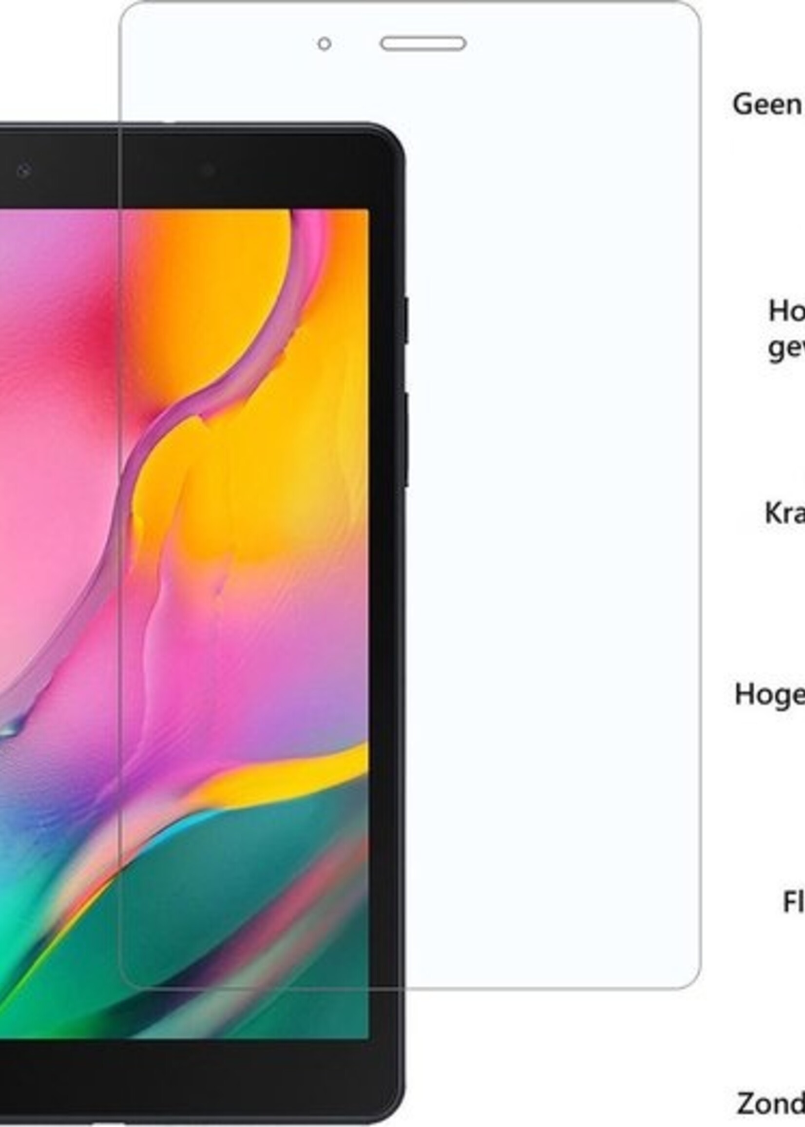 BTH Screenprotector Geschikt voor Samsung Galaxy Tab A 8.0 (2019) Screenprotector Tempered Glass Screen Protector Gehard Glas - Screenprotector Geschikt voor Samsung Tab A 8.0 (2019) Screenprotector Glas
