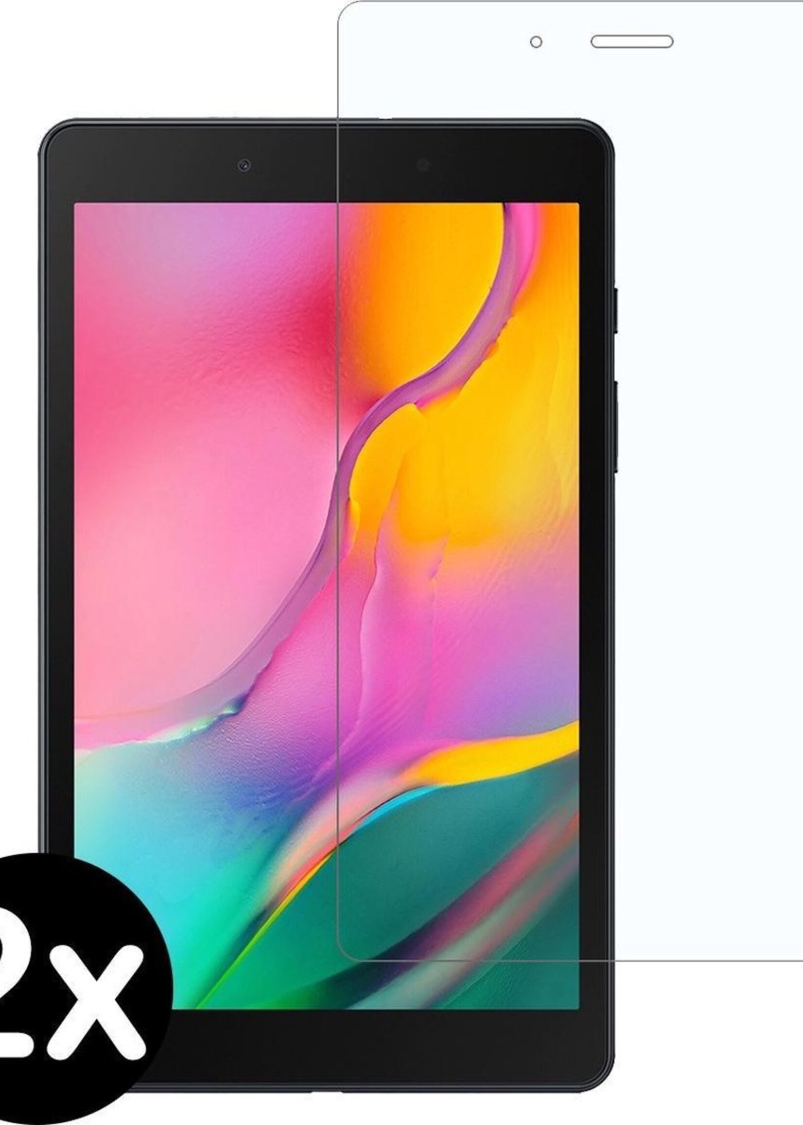 BTH Screenprotector Geschikt voor Samsung Galaxy Tab A 8.0 (2019) Screenprotector Tempered Glass Screen Protector Gehard Glas - Screenprotector Geschikt voor Samsung Tab A 8.0 (2019) Screenprotector Glas - 2 PACK