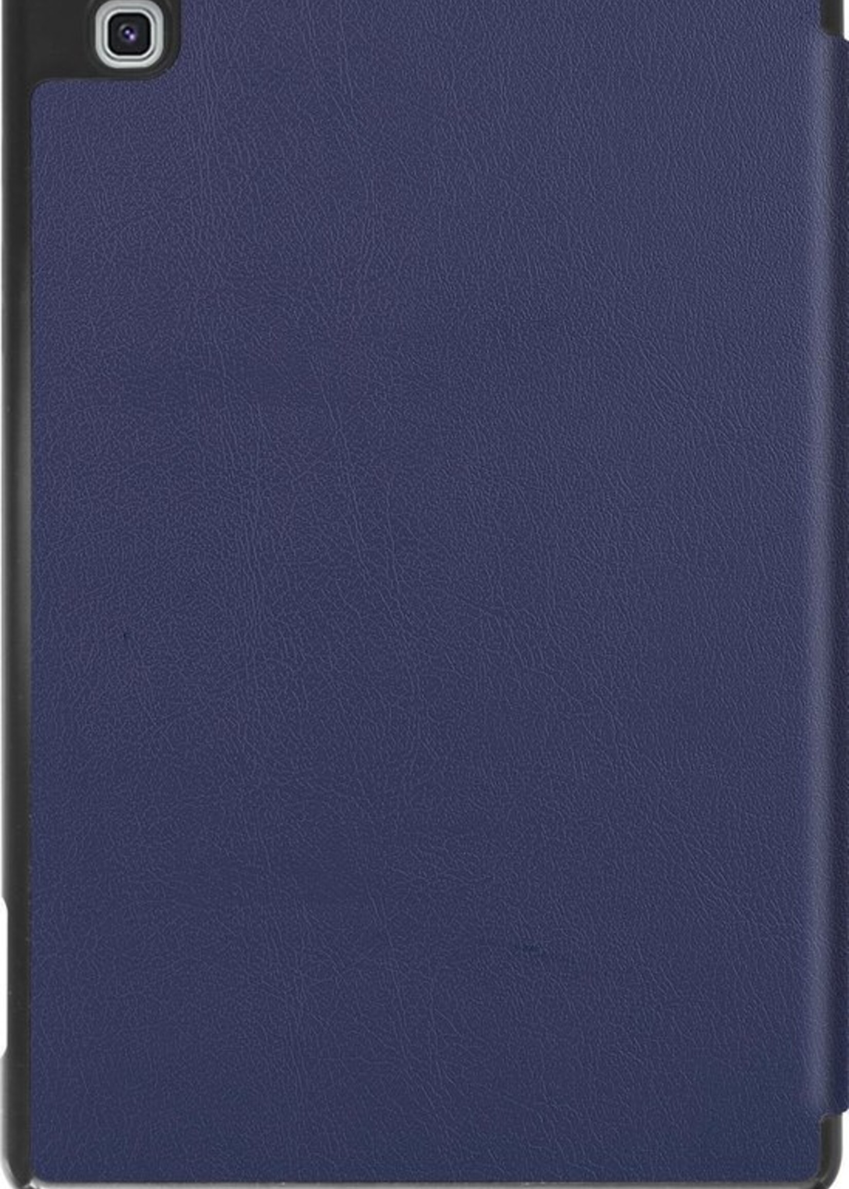 BTH Hoes Geschikt voor Samsung Galaxy Tab S6 Lite Hoes Book Case Hoesje Trifold Cover Met Uitsparing Geschikt voor S Pen - Hoesje Geschikt voor Samsung Tab S6 Lite Hoesje Bookcase - Blauw