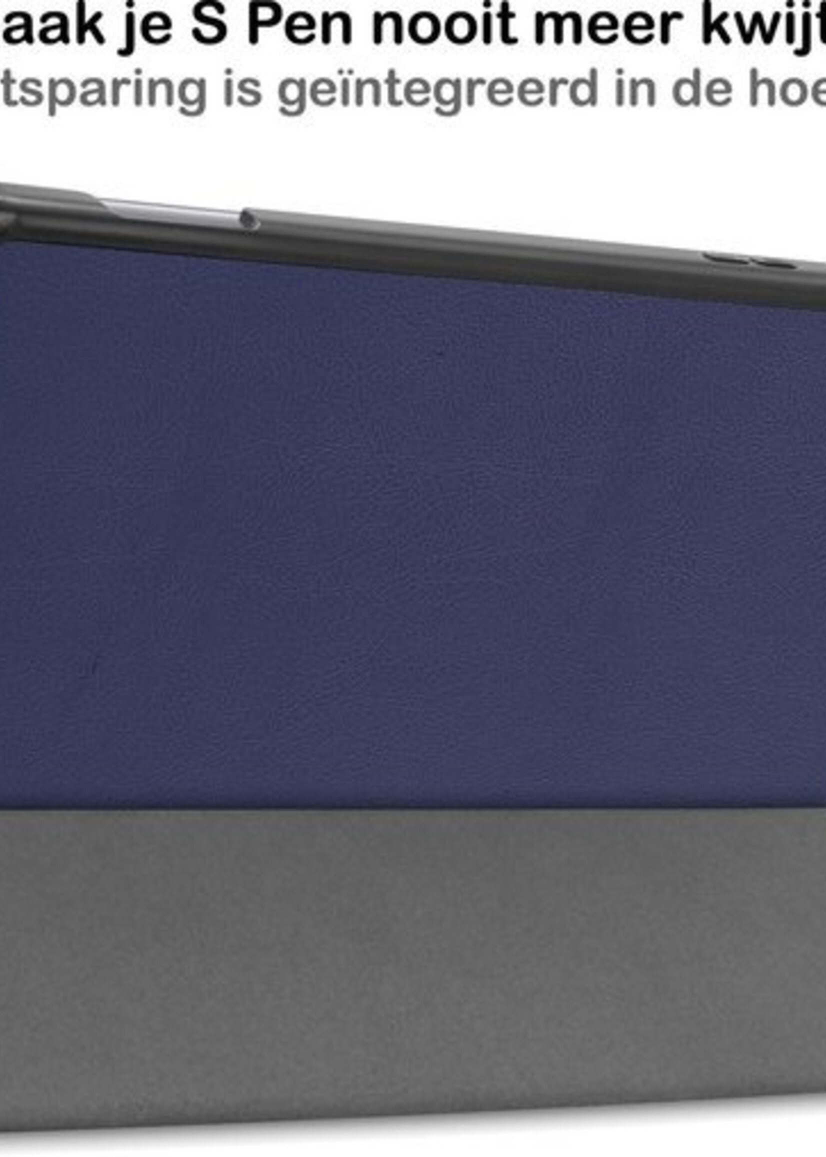 BTH Hoes Geschikt voor Samsung Galaxy Tab S6 Lite Hoes Book Case Hoesje Trifold Cover Met Uitsparing Geschikt voor S Pen - Hoesje Geschikt voor Samsung Tab S6 Lite Hoesje Bookcase - Blauw