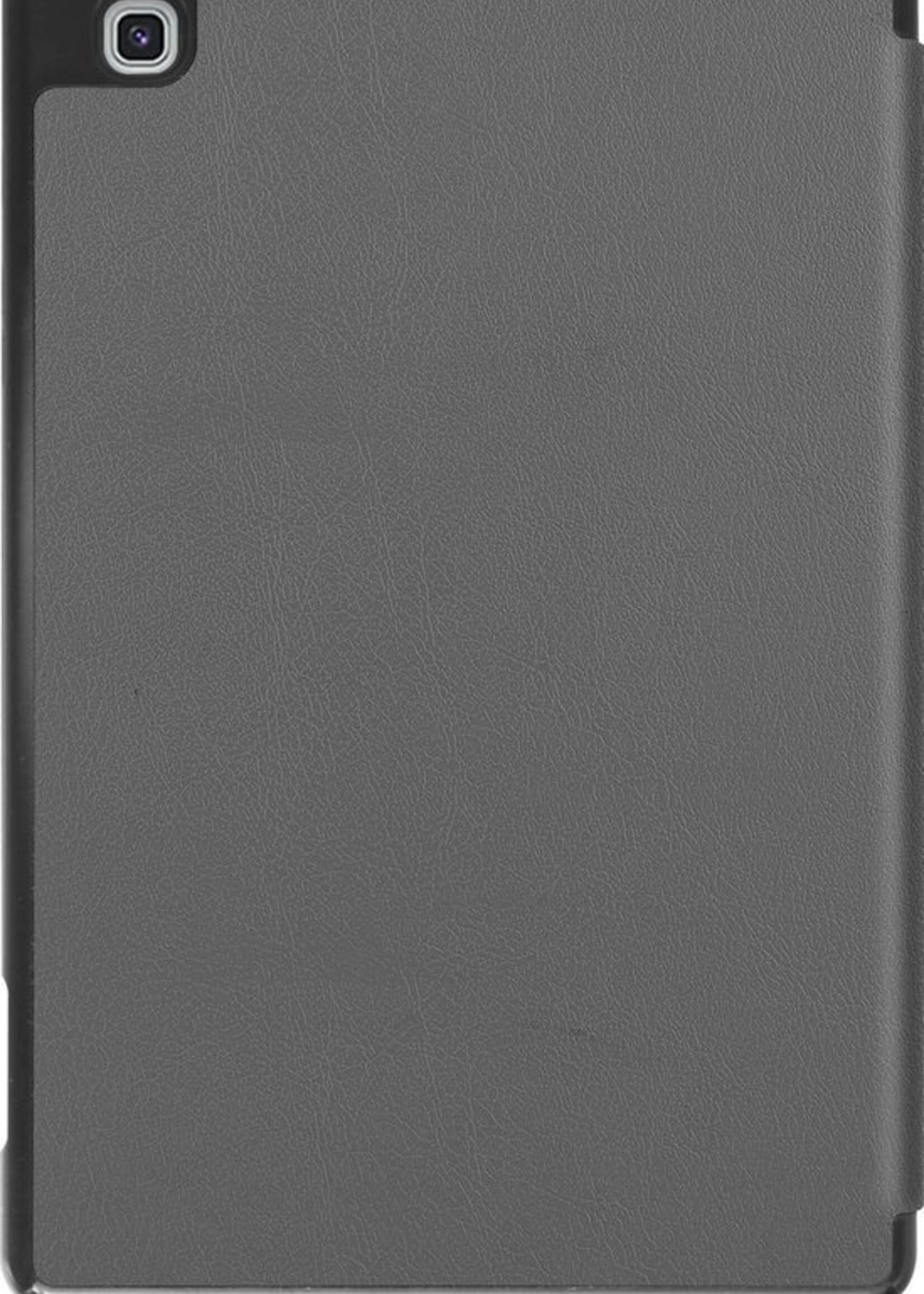 BTH Hoes Geschikt voor Samsung Galaxy Tab S6 Lite Hoes Book Case Hoesje Trifold Cover Met Uitsparing Geschikt voor S Pen - Hoesje Geschikt voor Samsung Tab S6 Lite Hoesje Bookcase - Grijs