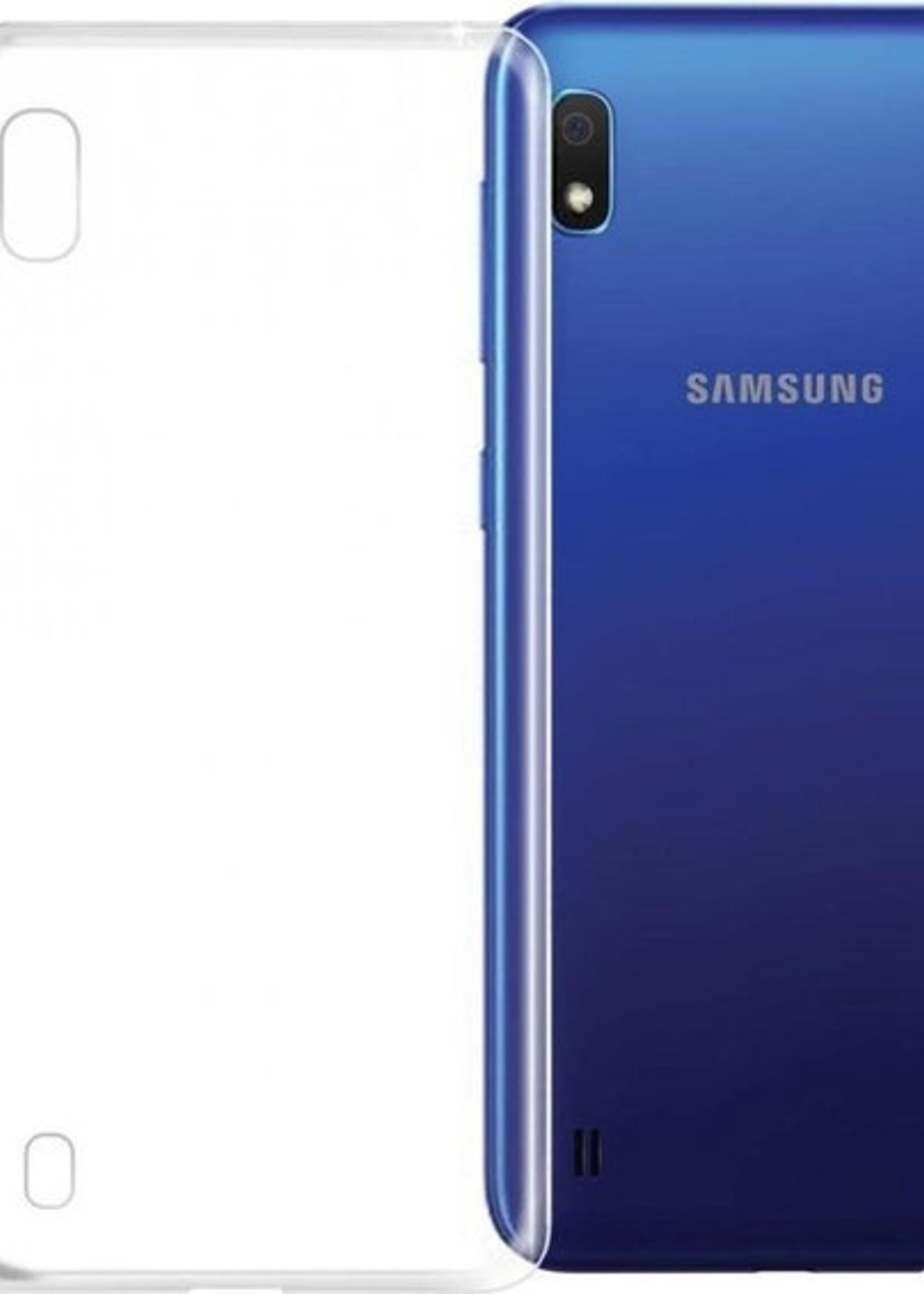 BTH Hoesje Geschikt voor Samsung M10/A10 Hoesje Siliconen Case Hoes - Hoes Geschikt voor Samsung Galaxy M10/A10 Hoes Cover Case - Transparant