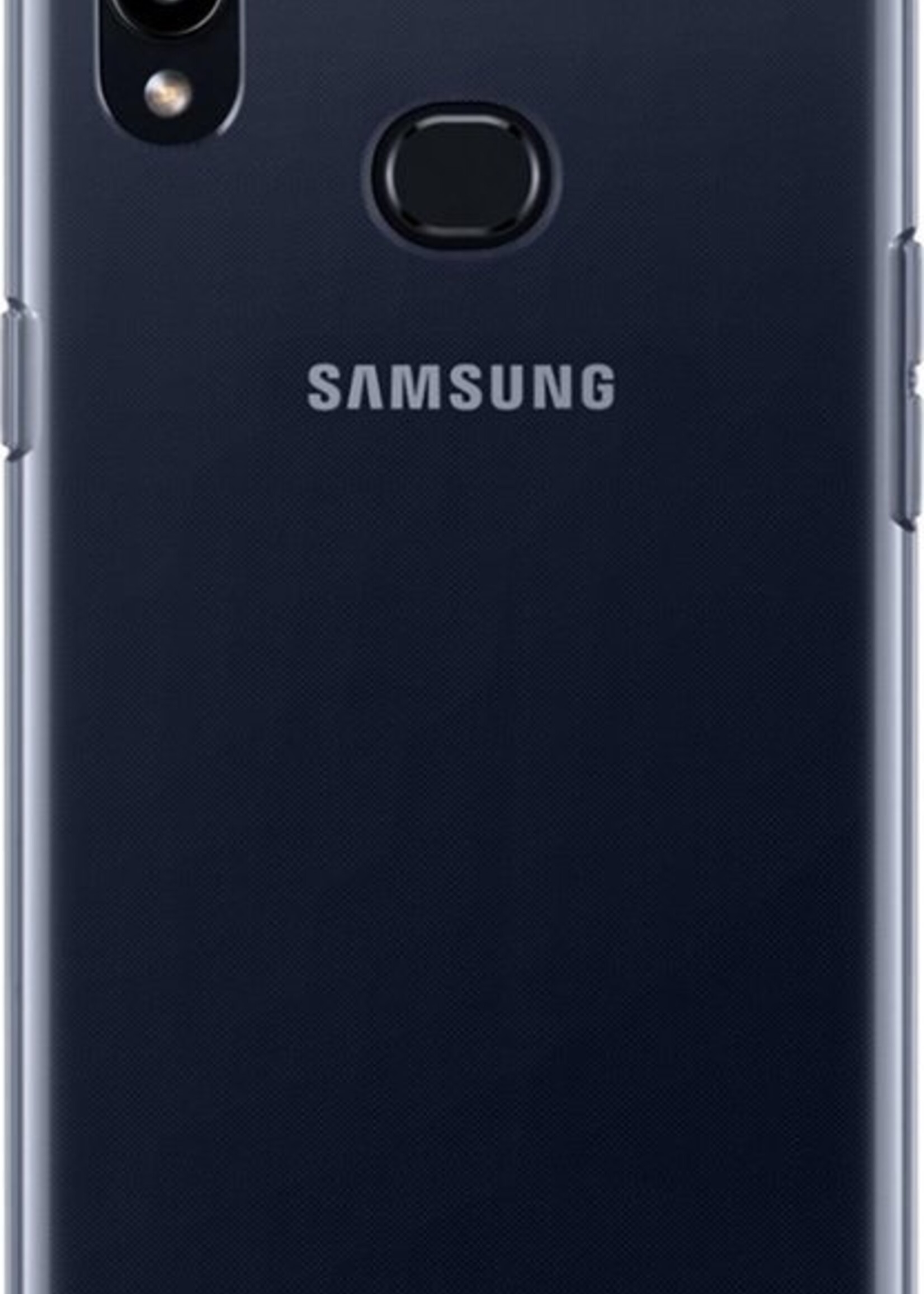 BTH Hoesje Geschikt voor Samsung A10s Hoesje Siliconen Case Hoes - Hoes Geschikt voor Samsung Galaxy A10s Hoes Cover Case - Transparant