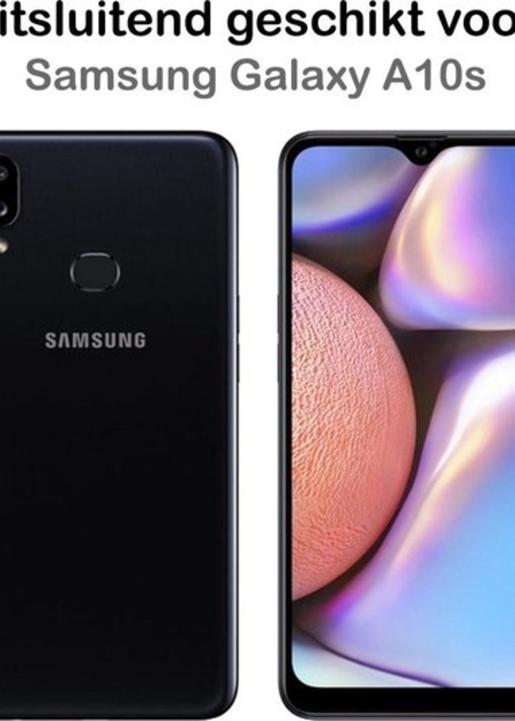BTH Hoesje Geschikt voor Samsung A10s Hoesje Siliconen Case Hoes - Hoes Geschikt voor Samsung Galaxy A10s Hoes Cover Case - Transparant