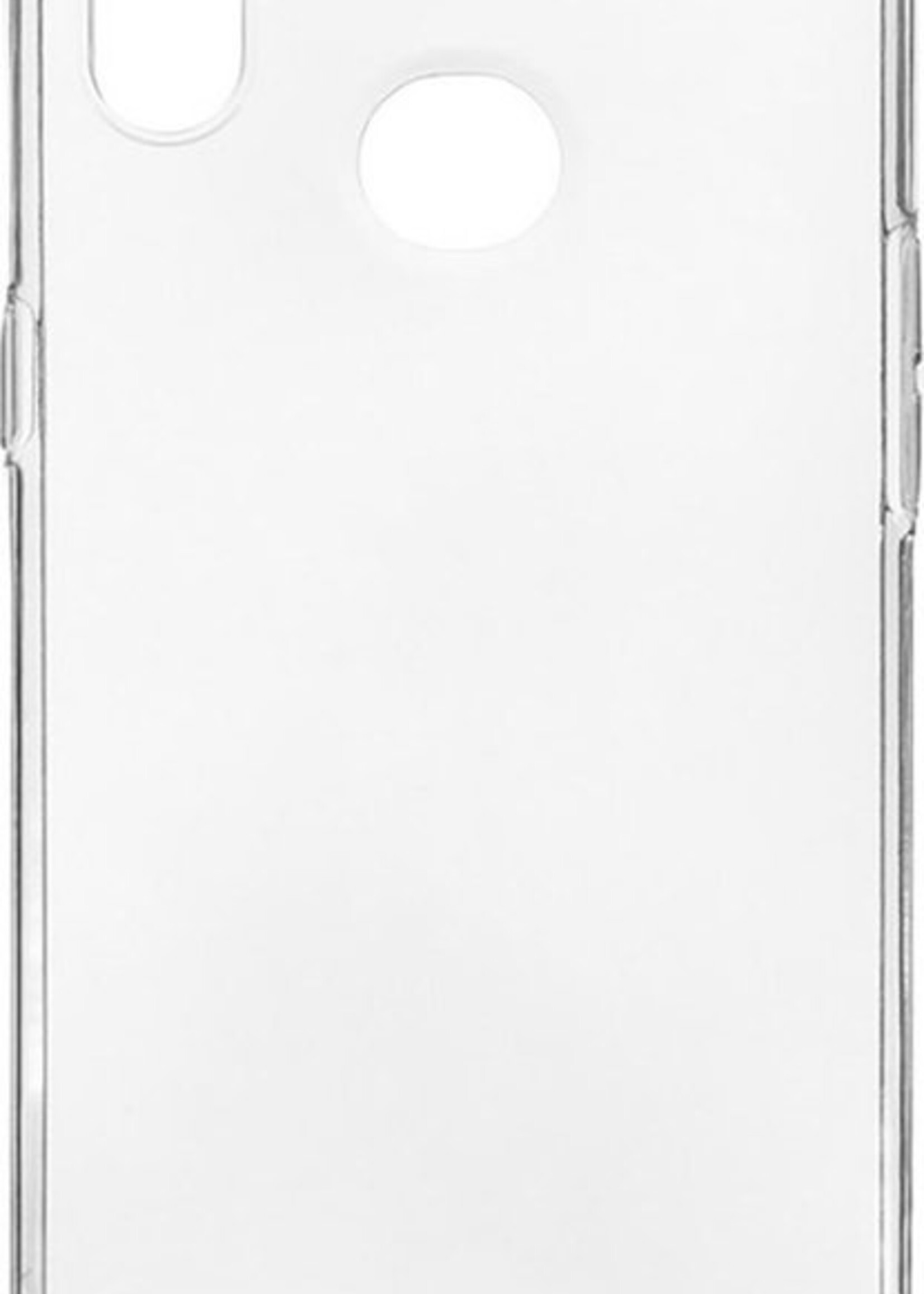BTH Hoesje Geschikt voor Samsung A10s Hoesje Siliconen Case Hoes - Hoes Geschikt voor Samsung Galaxy A10s Hoes Cover Case - Transparant