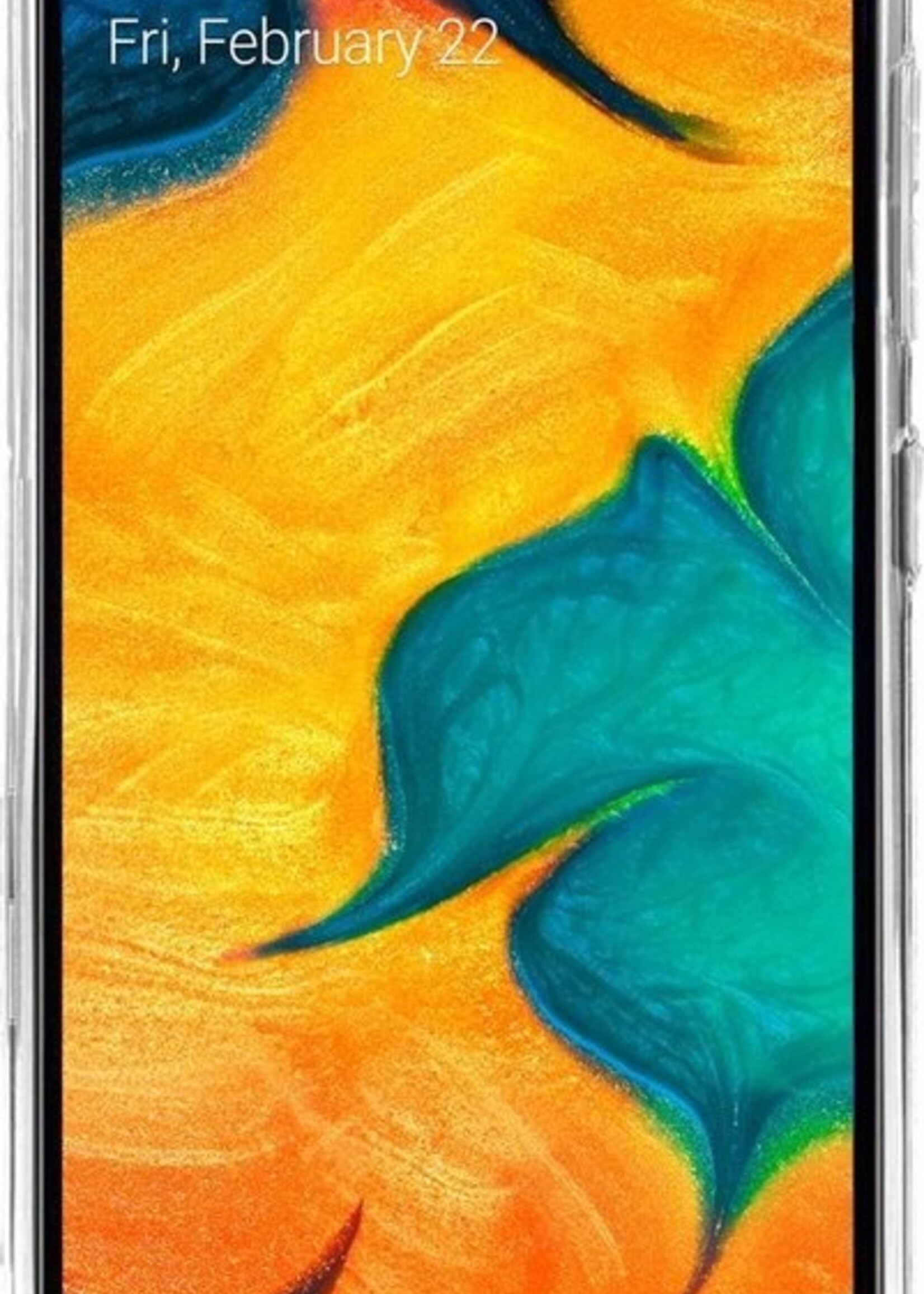 BTH Hoesje Geschikt voor Samsung A20 Hoesje Siliconen Case Hoes - Hoes Geschikt voor Samsung Galaxy A20 Hoes Cover Case - Transparant